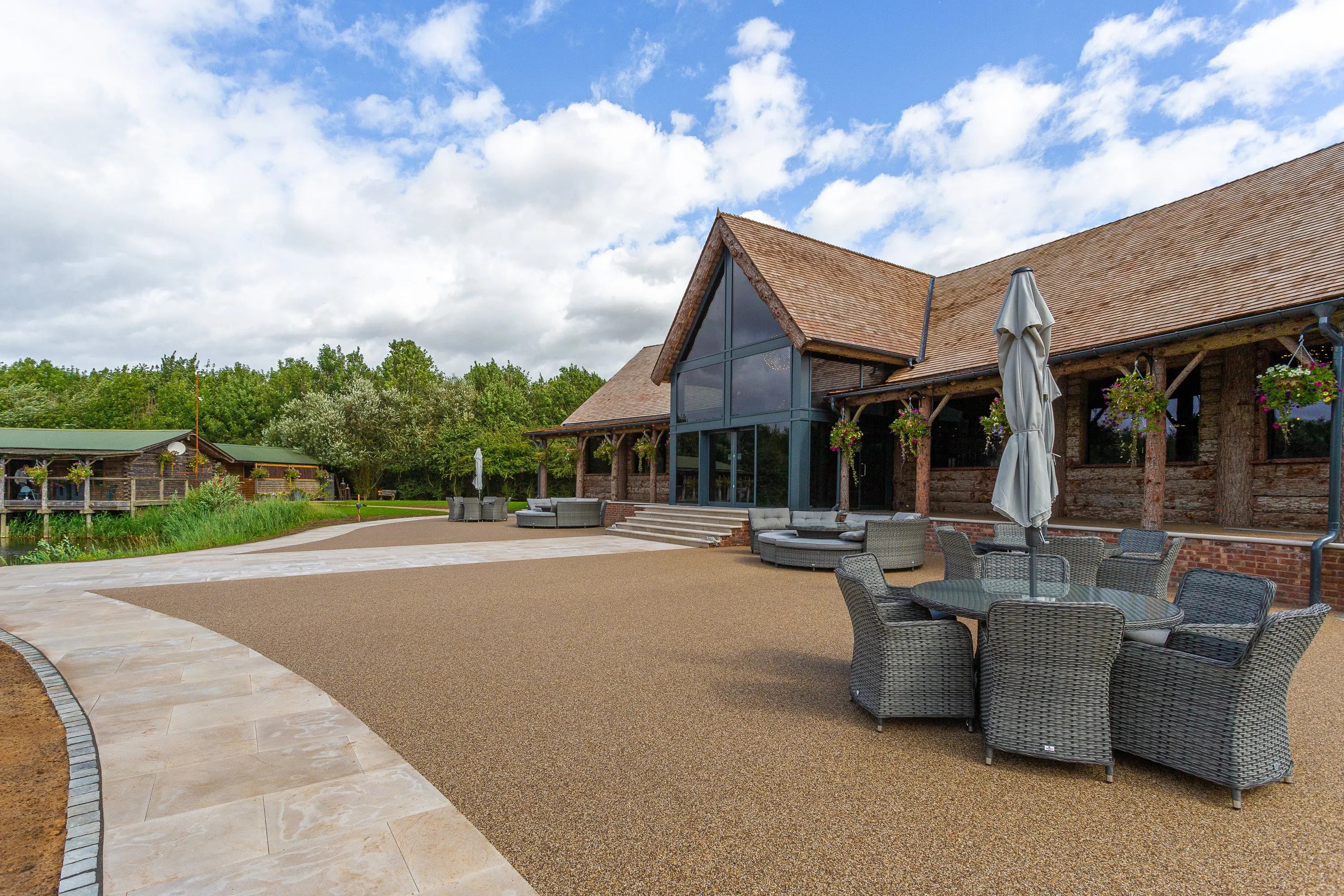 Traditional-Resin-Bound-Surfacing-at-Oaklands-Wedding-Venue-Case-Study Vuba Resin