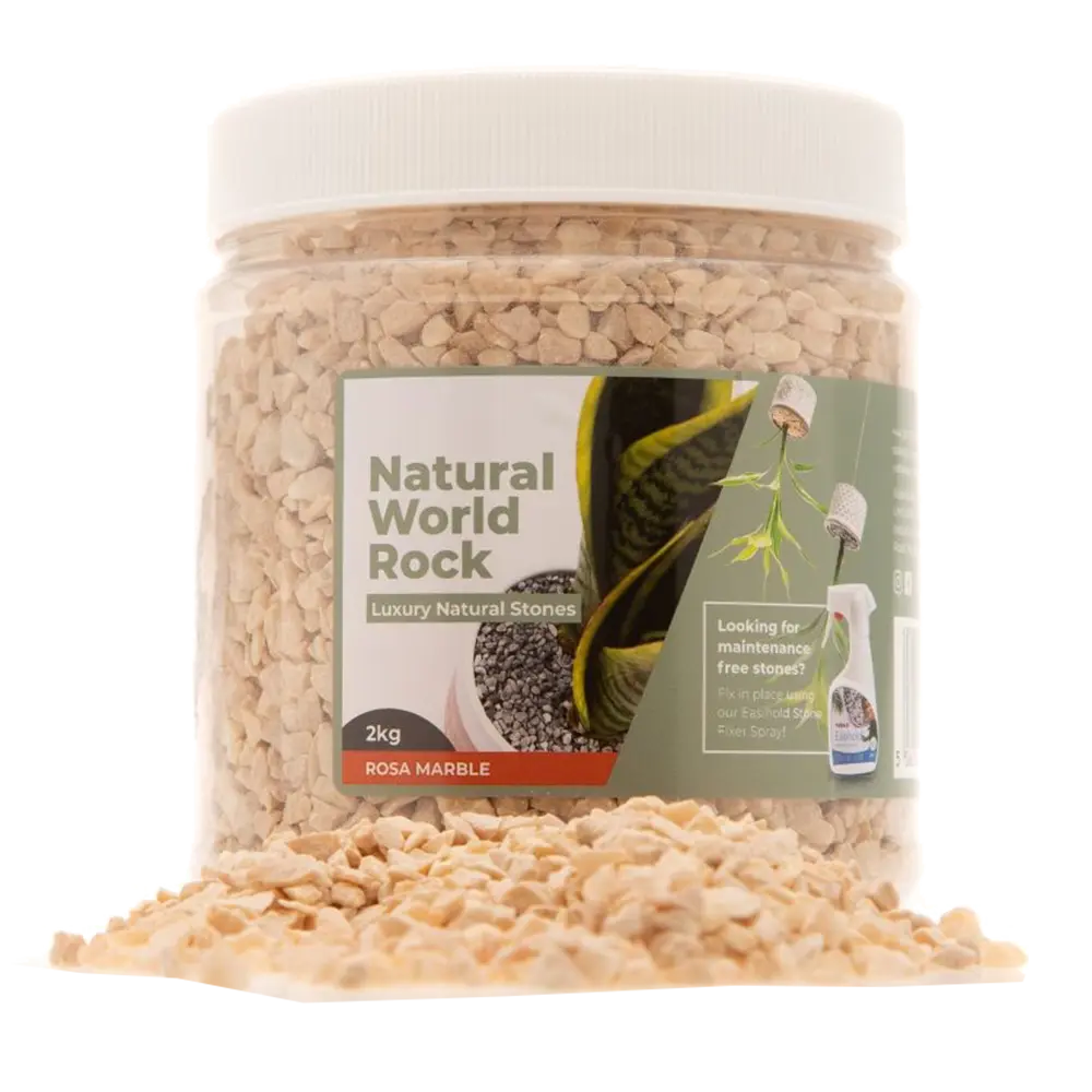 Natural World Rock Plant Topper Stones 2kg - Rosa Valencia Vuba