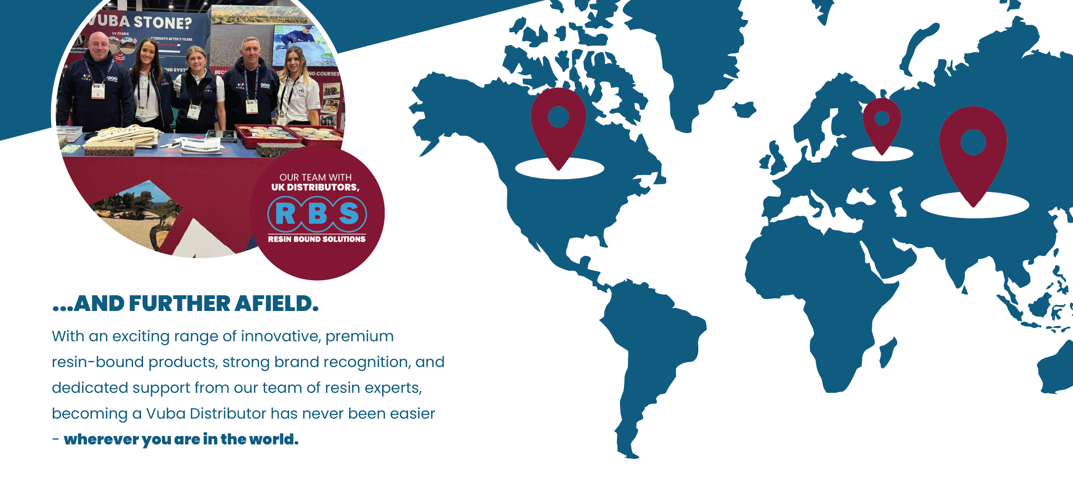 World map with location pins 