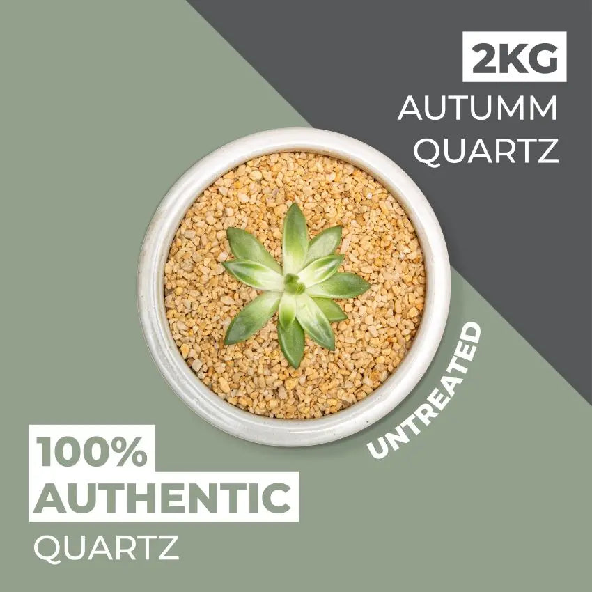 Natural World Rock Plant Topper Stones 2kg - Autumn Quartz Vuba